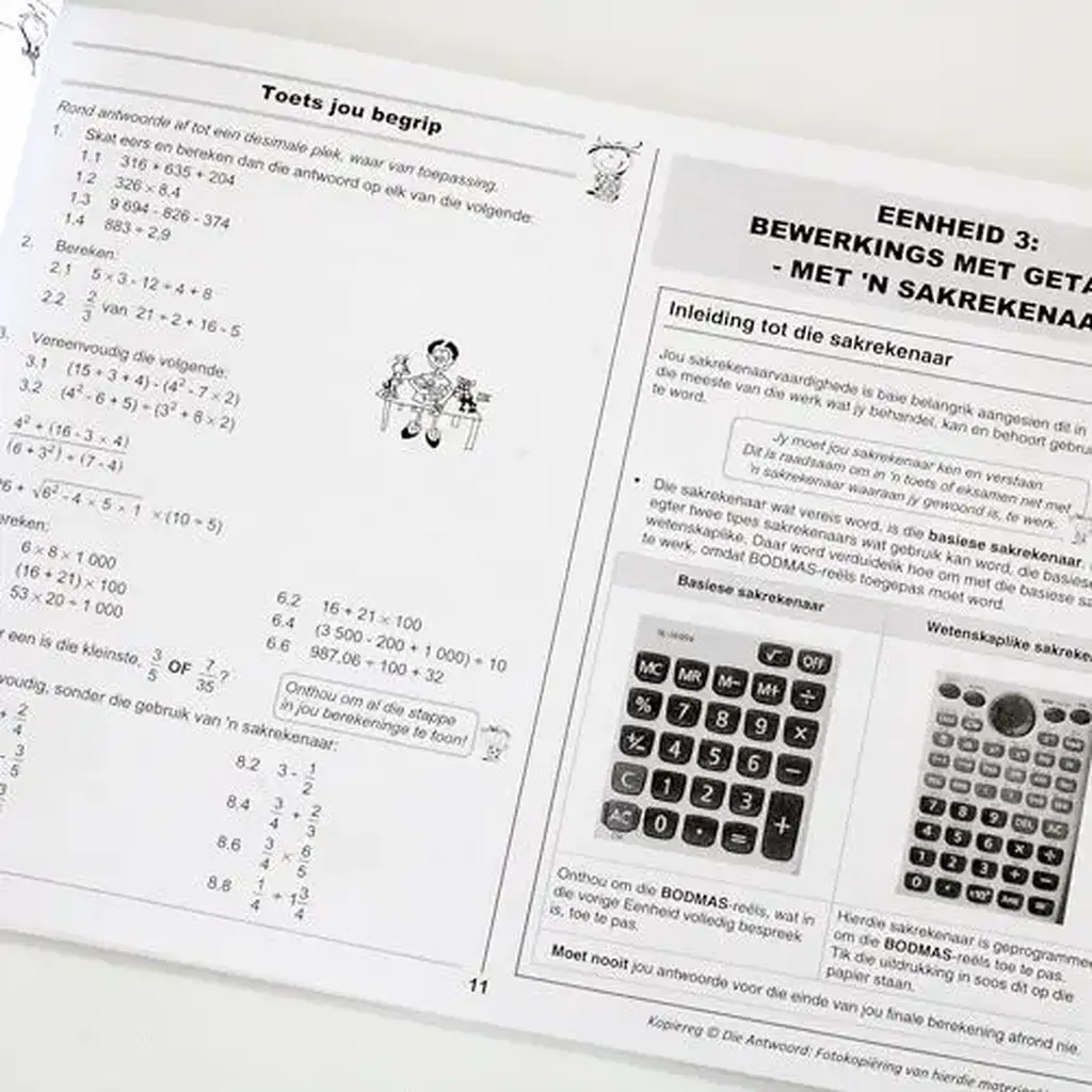 Die Antwoord-Reeks: Gr 10 Wiskundige Geletterheid 3in1 Studiegids