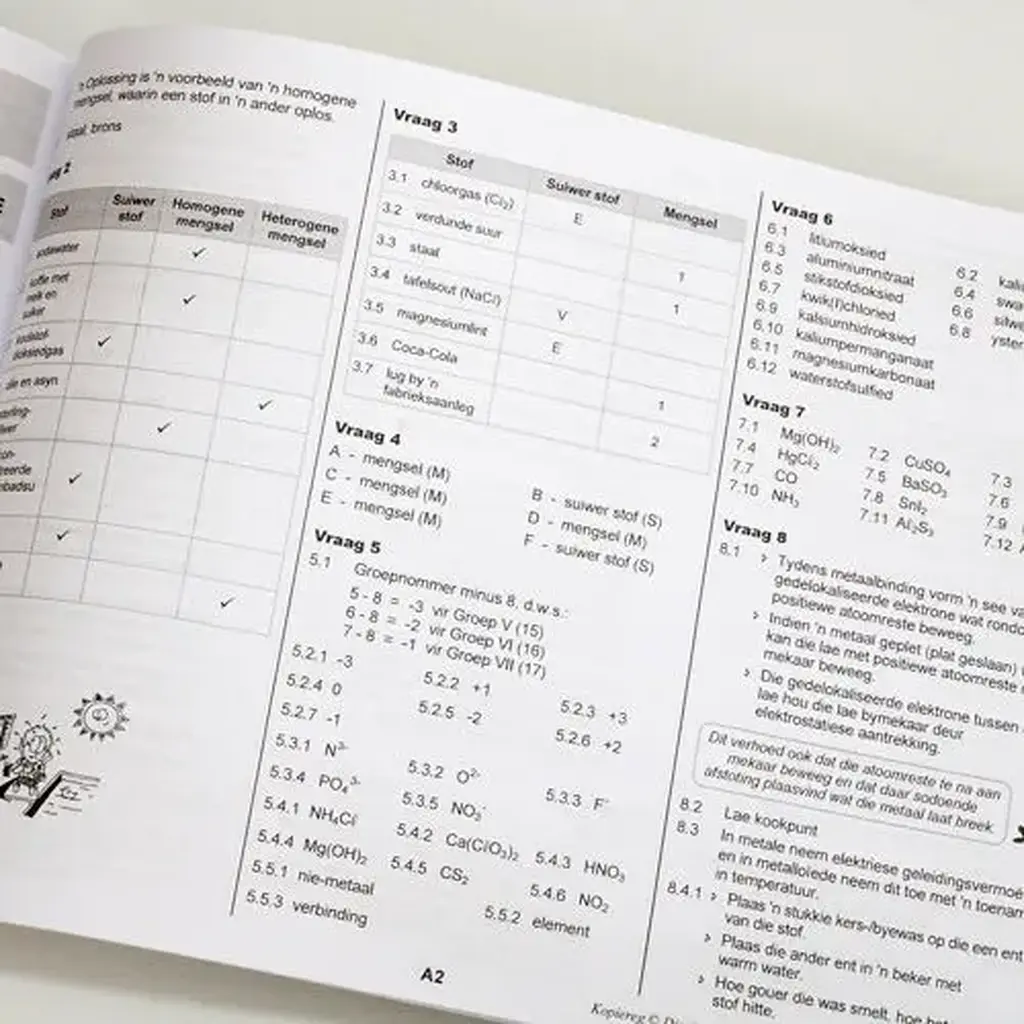 Die Antwoord-Reeks: Gr 10 Fisiese Wetenskappe 3in1 Studiegids