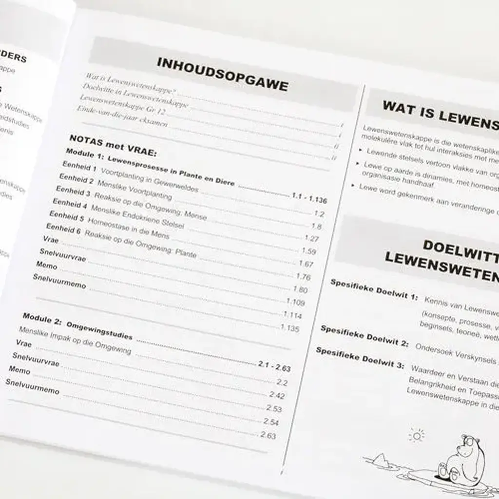 Die Antwoord-Reeks: Gr 12 Lewenswwetenskappe DEEL 1 3in1 Studiegids