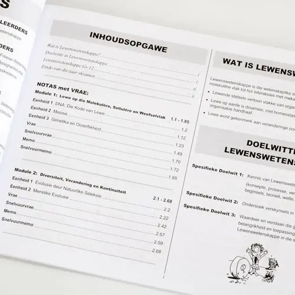 Die Antwoord-Reeks: Gr 12 Lewenswetenskappe DEEL 2 3in1 Studiegids