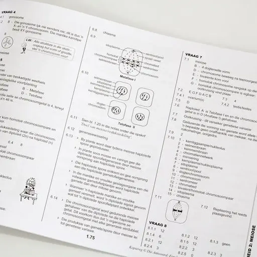 Die Antwoord-Reeks: Gr 12 Lewenswetenskappe DEEL 2 3in1 Studiegids