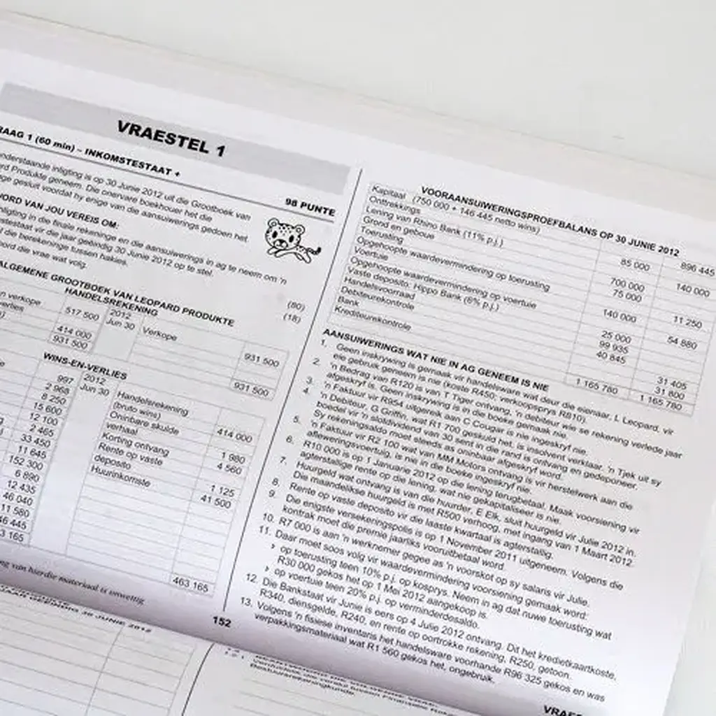Die Antwoord-Reeks: Gr 10 Rekeningkunde 3in1 Studiegids