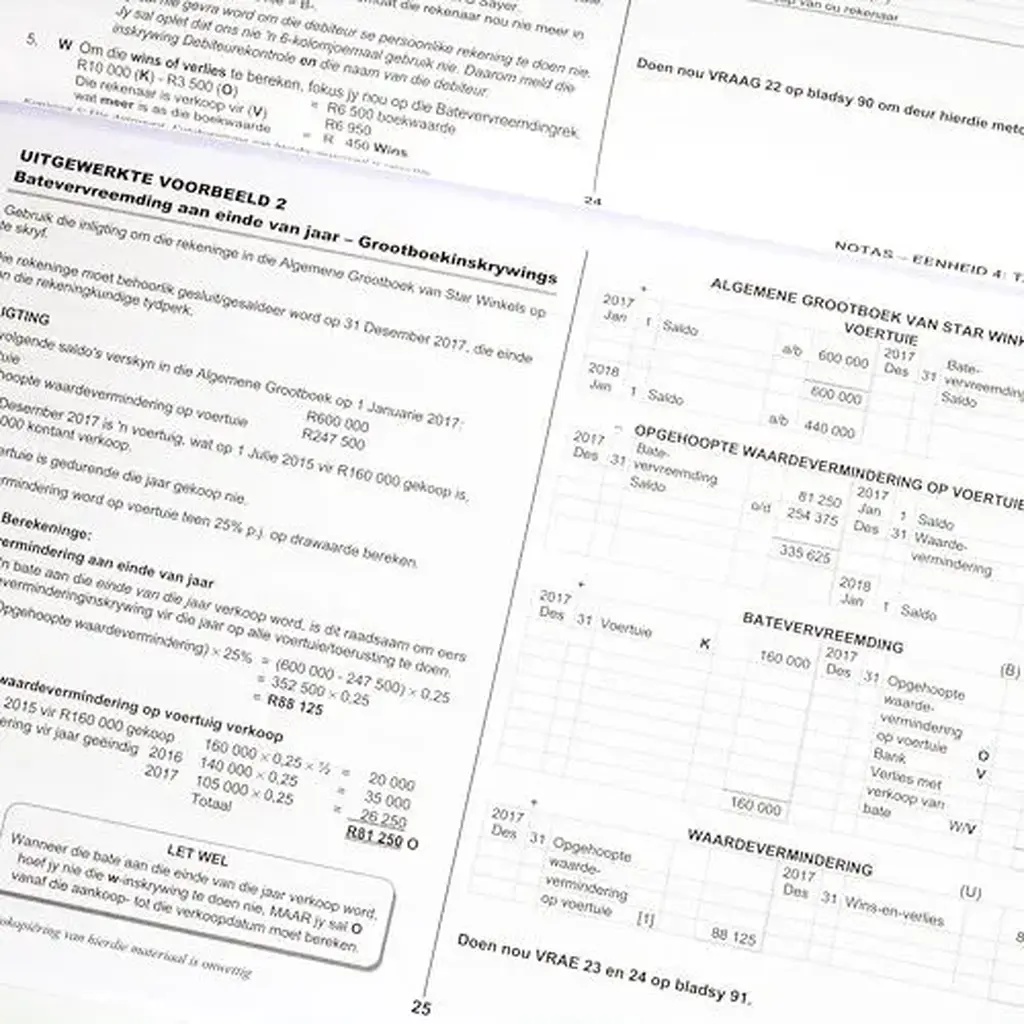 Die Antwoord-Reeks: Gr 11 Rekeningkunde 3in1 Studiegids