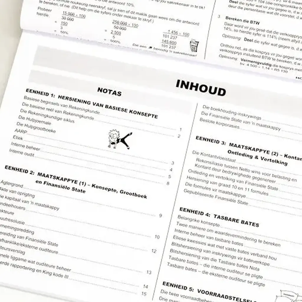 Die Antwoord-Reeks: Gr 12 Rekeningkunde 2in1 Studiegids