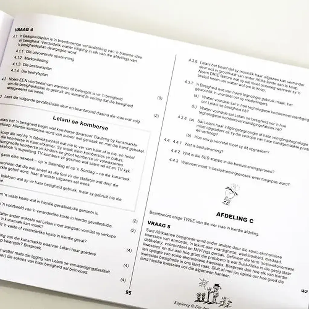 Die Antwoord-Reeks: Gr 10 Besigheidstudies 3in1 Studiegids
