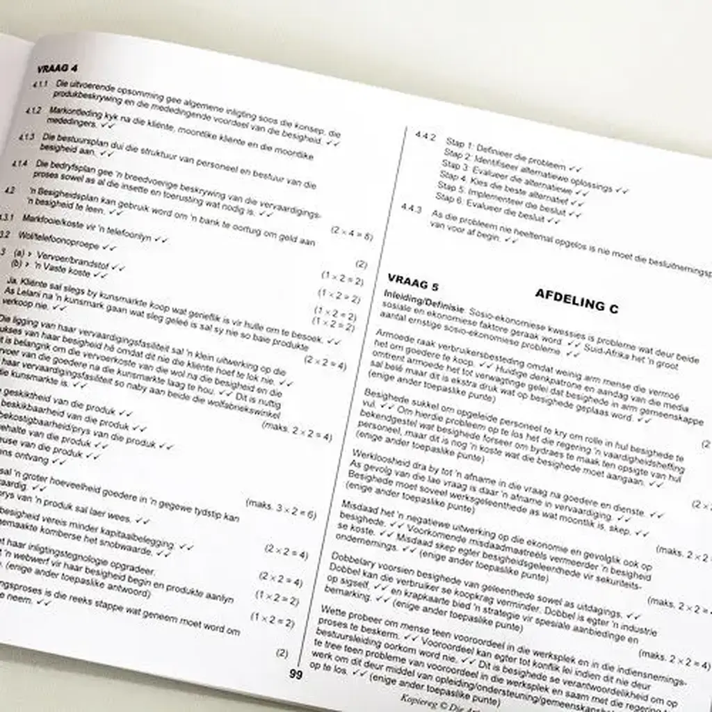 Die Antwoord-Reeks: Gr 10 Besigheidstudies 3in1 Studiegids