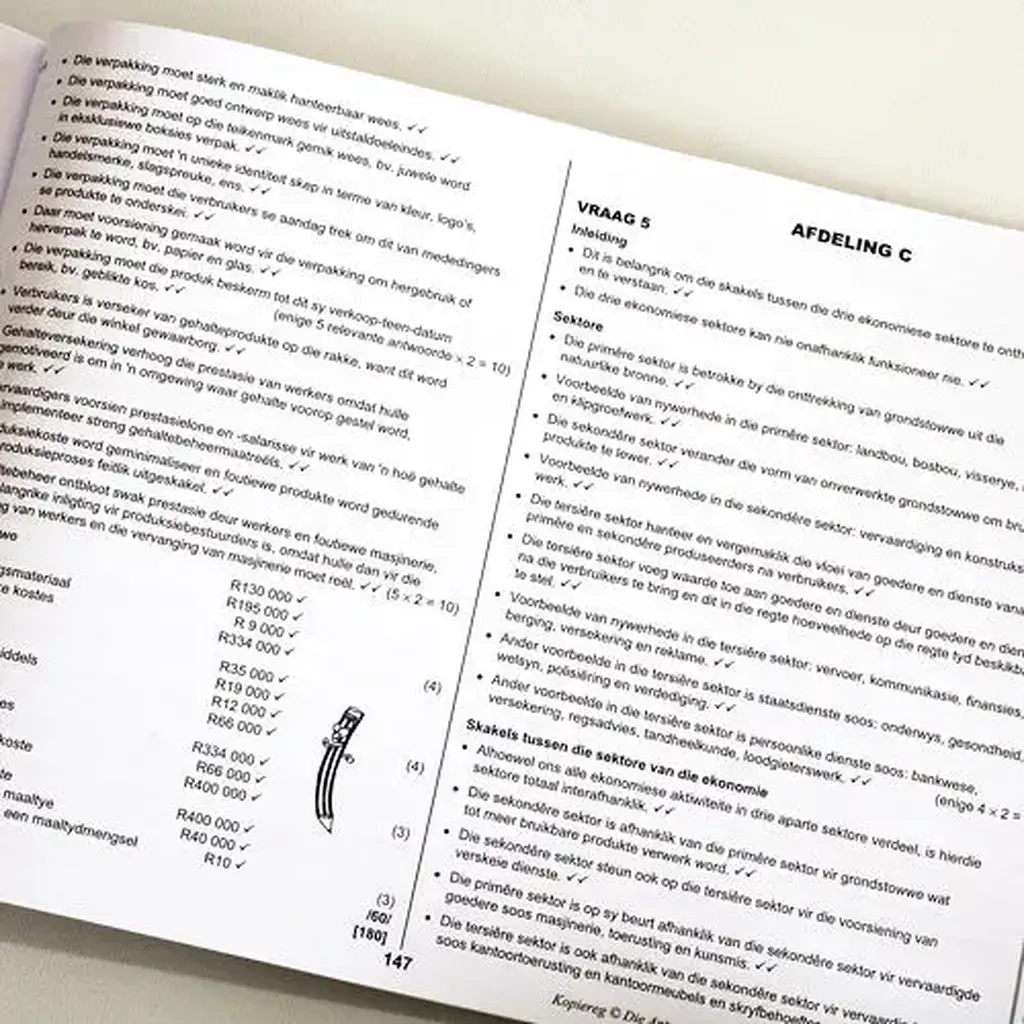 Die Antwoord-Reeks: Gr 11 Besigheidstudies 3in1 Studiegids