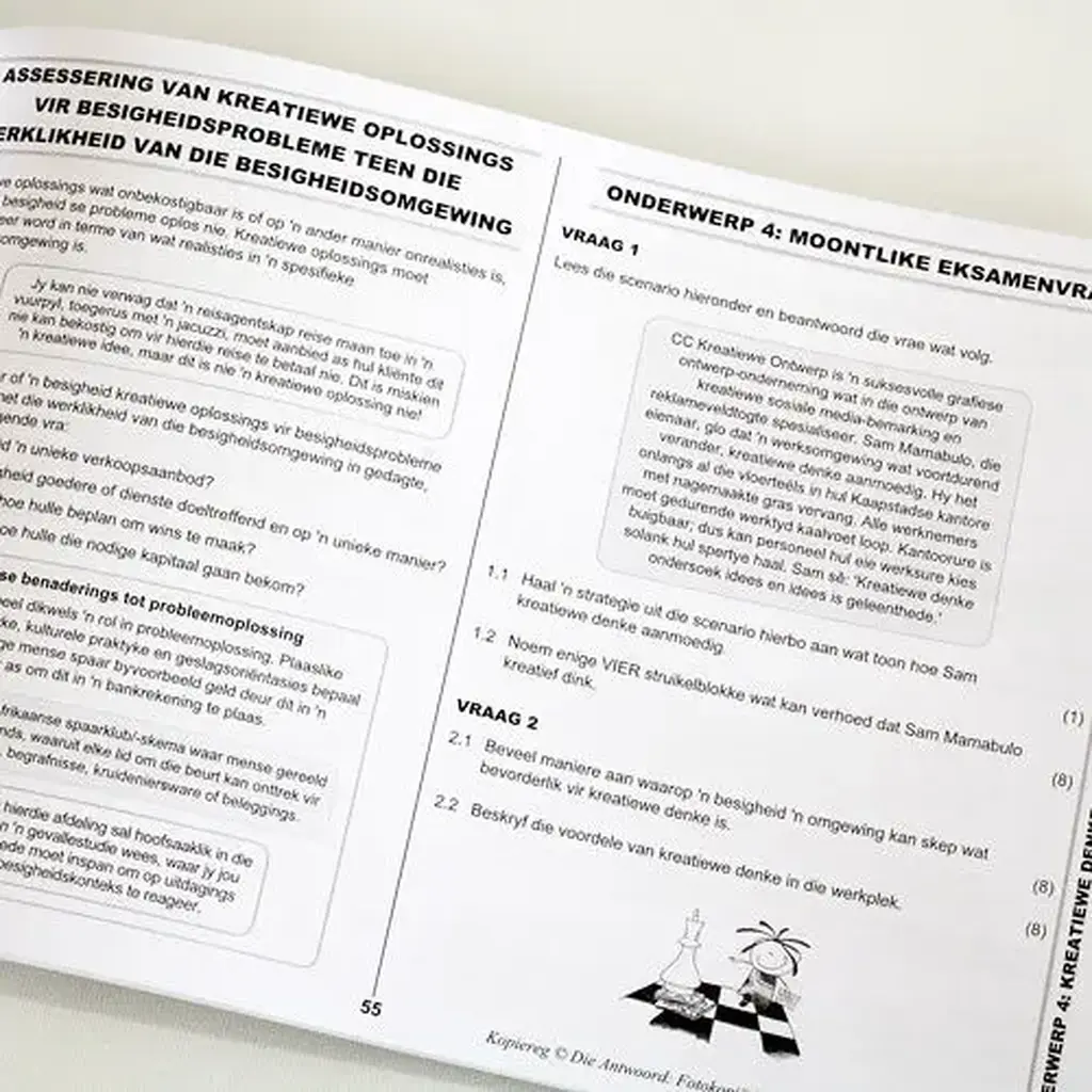Die Antwoord-Reeks: Gr 12 Besigheidstudies 3in1 KABV studiegids