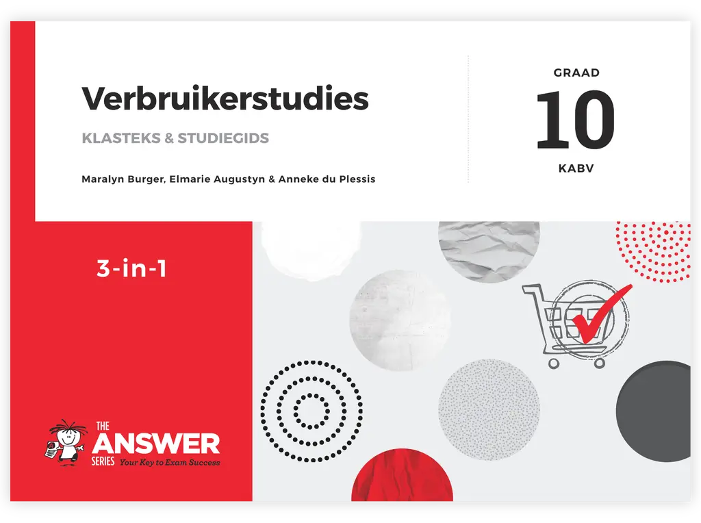 Die Antwoord-Reeks: Gr 10 Verbruikerstudies 3in1 Studiegids