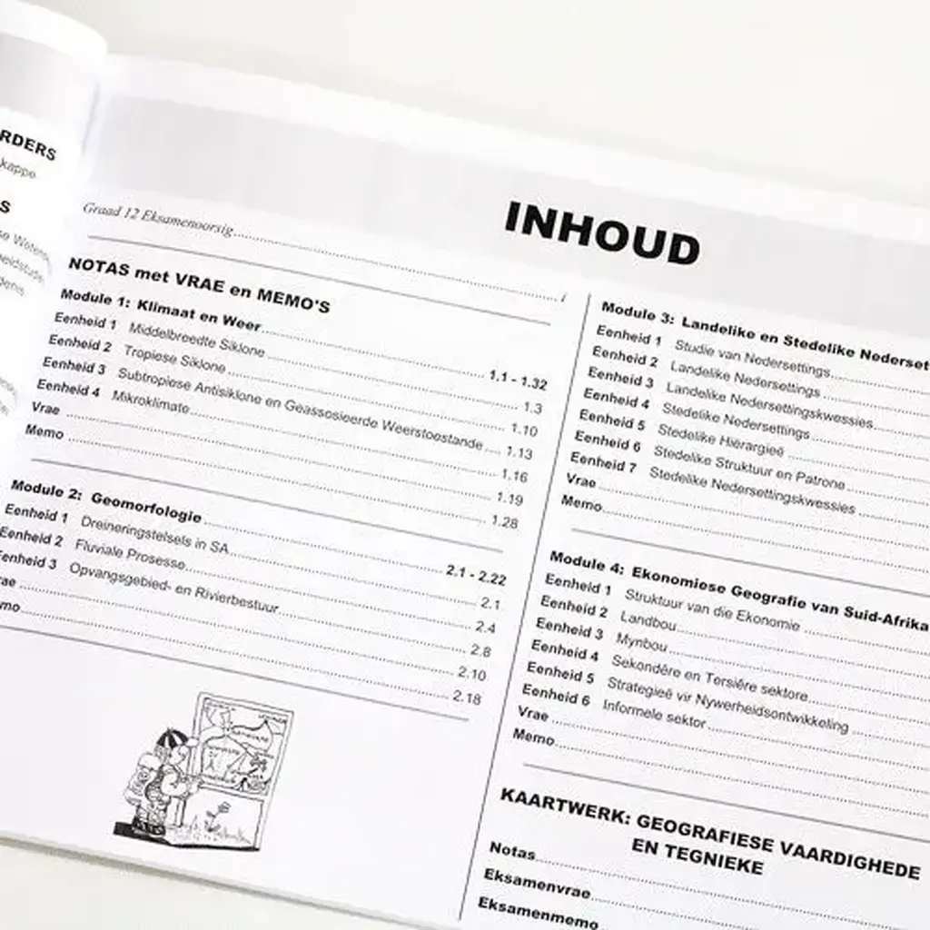 Die Antwoord-Reeks: Gr 12 Geografie 3in1 Studiegids