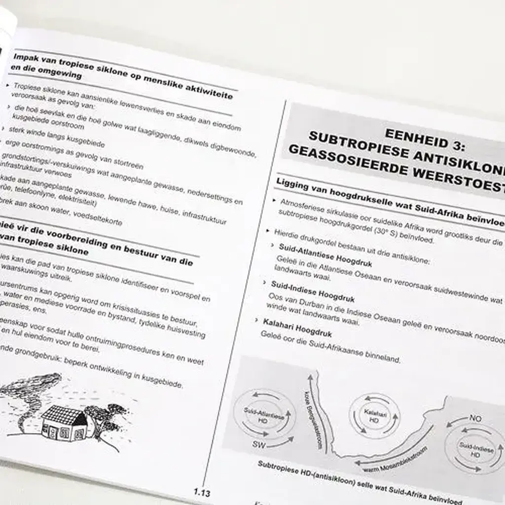 Die Antwoord-Reeks: Gr 12 Geografie 3in1 Studiegids