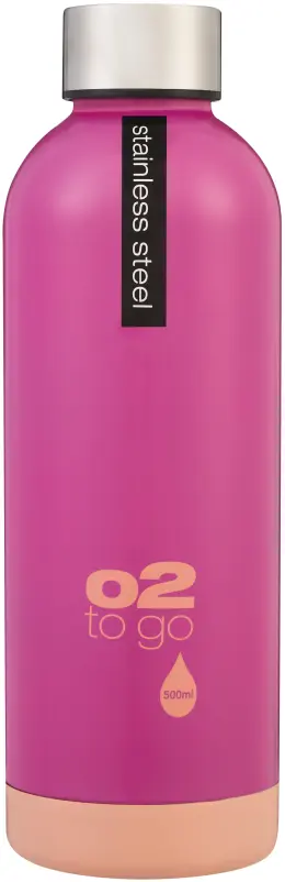 O2 Double Wall Stainless Steel Bottle 500ml O2 SS730 - Pink