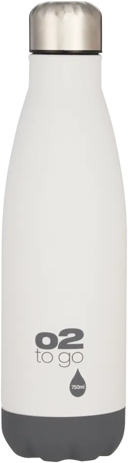 O2 Single Wall Stainless Steel Bottle 750ml - Light Grey