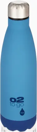 O2 Single Wall Stainless Steel Bottle 750ml - Deep Blue image