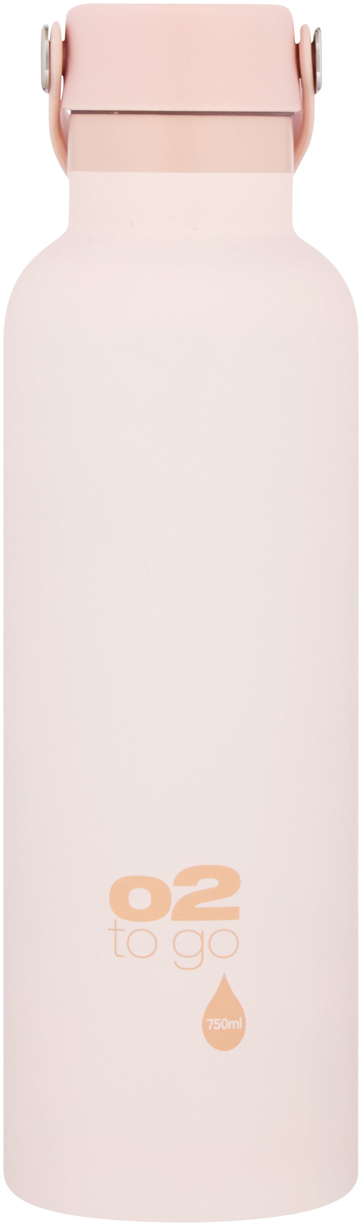 O2 Double Wall Stainless Steel Bottle 750ml with Handle - Pastel Pink ...