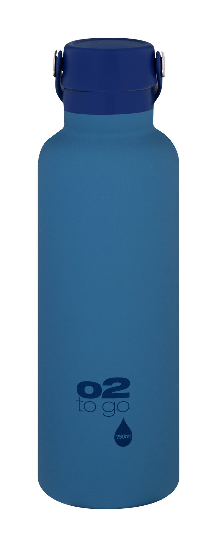 O2 Double Wall Stainless Steel Bottle 750ml with Handle - Deep