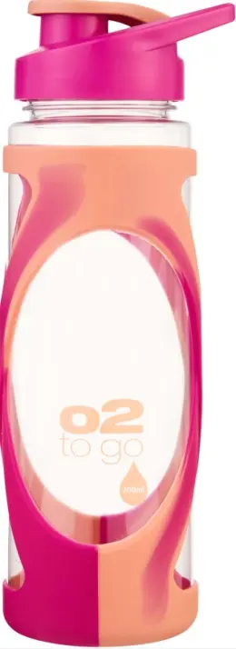 O2 Active Sports Bottle 700ml - Pink