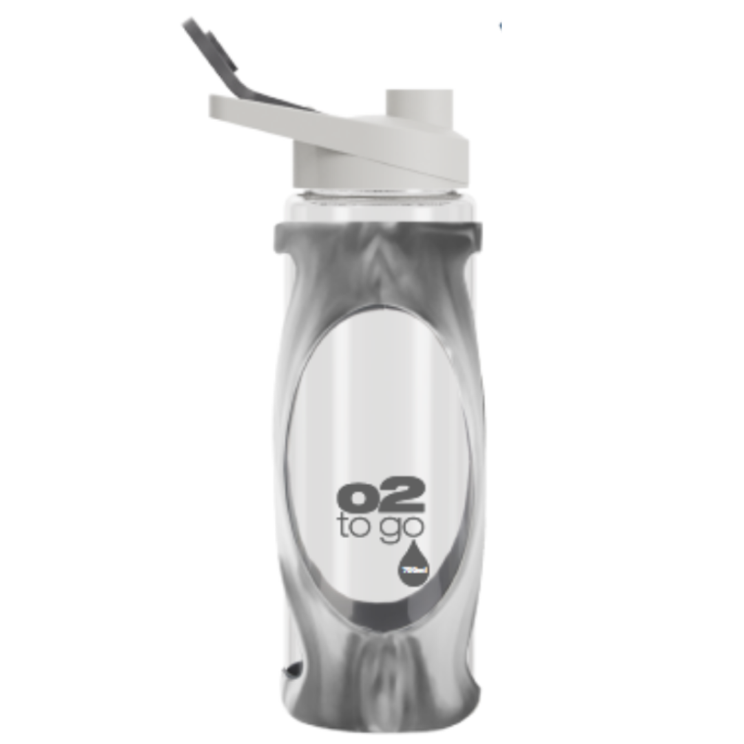 O2 Active Sports Bottle 700ml - Light Grey | Waltons